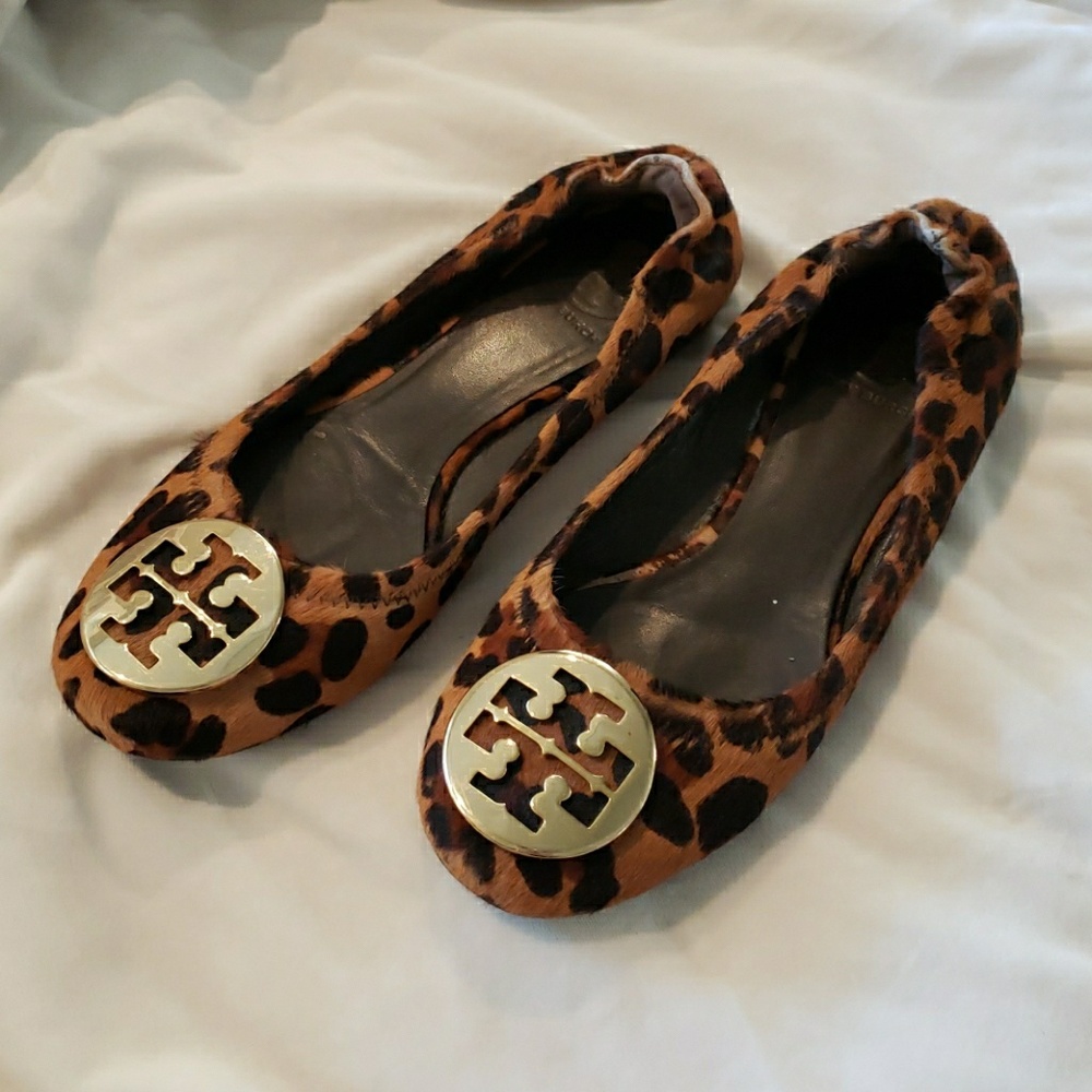 Tory Burch - Leopard /Gold Flats